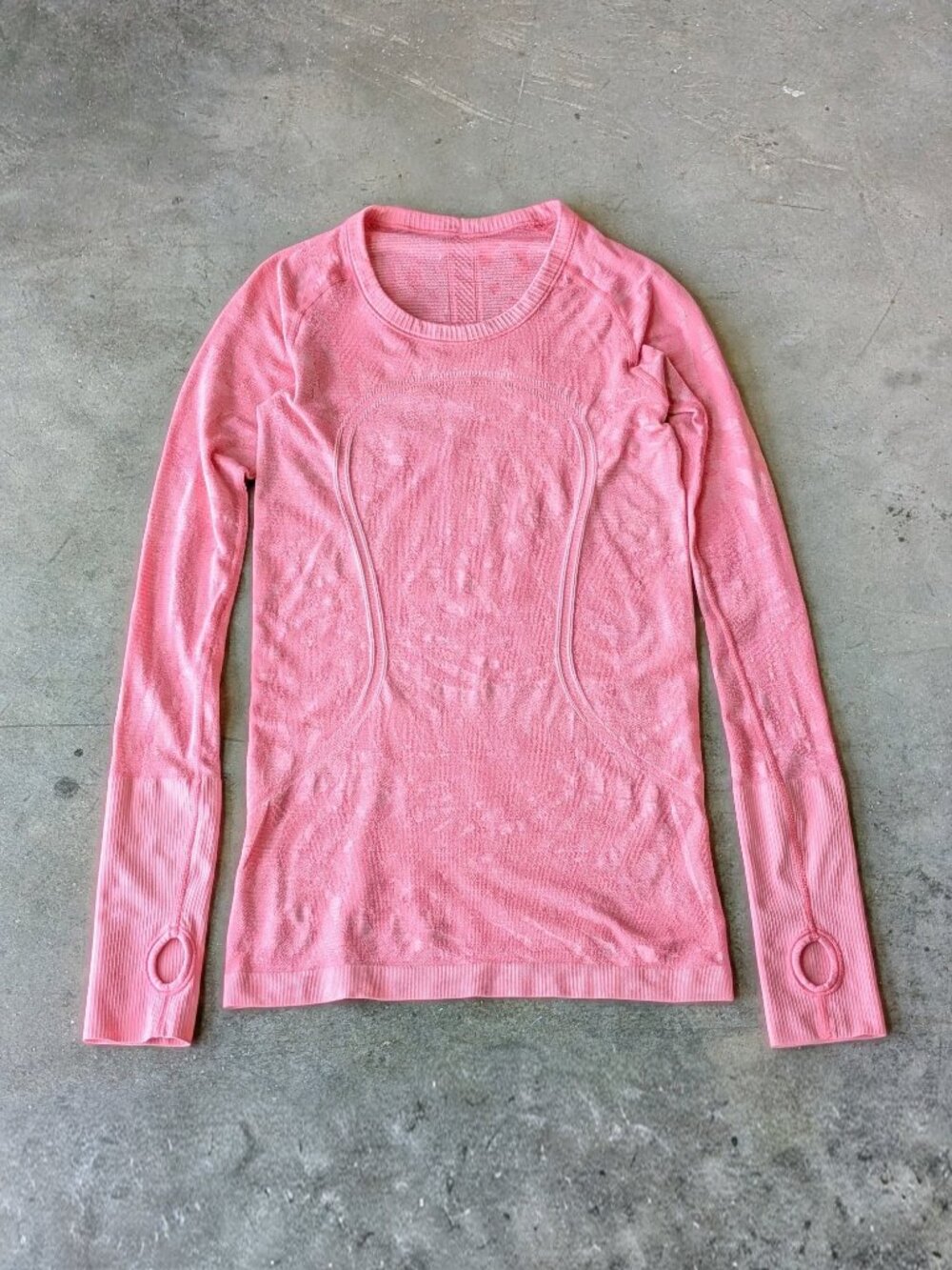 Lululemon Run Swiftly Tech Long Sleeve Top Pink size 6